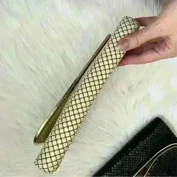 Vintage Enamel Pailette Metal Clutch Purses Bundle of 2 - Picture 7 of 16